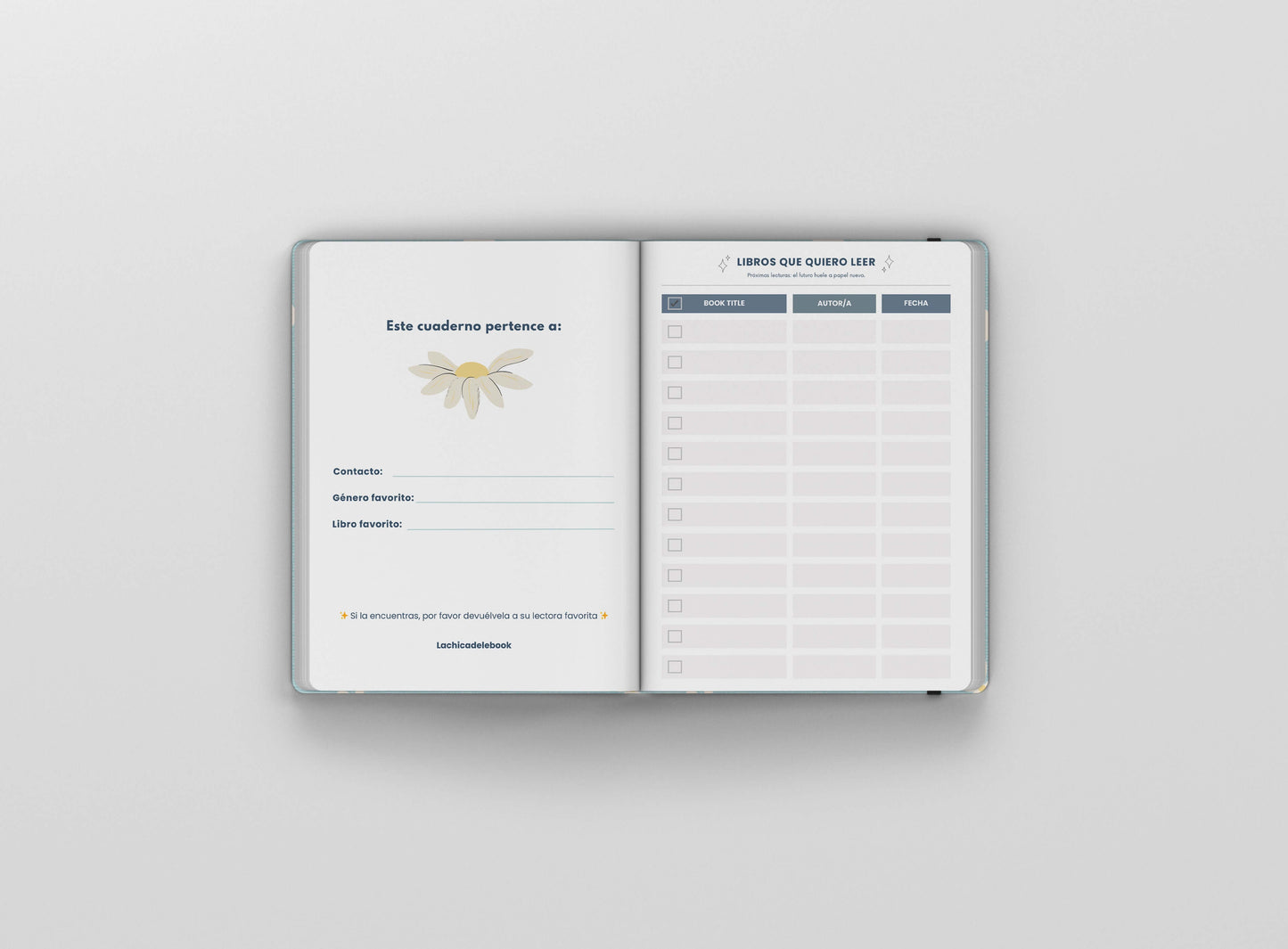 Reading Journal A5 – Cuaderno de Lectura para Amantes de los Libros